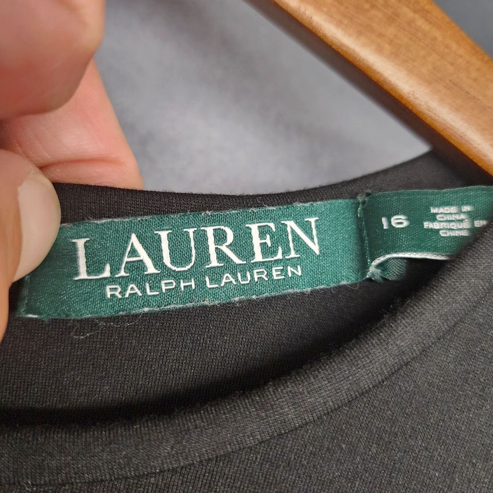Ralph Lauren Ralph Lauren LRL Dress Women 16 Black Stretch Ponte Knit Zip Back Office Preppy Dress Knee Length Long Sleeve Zip Back Mens? Size XXL / US 16-18 / IT 52-54 - 3 Thumbnail