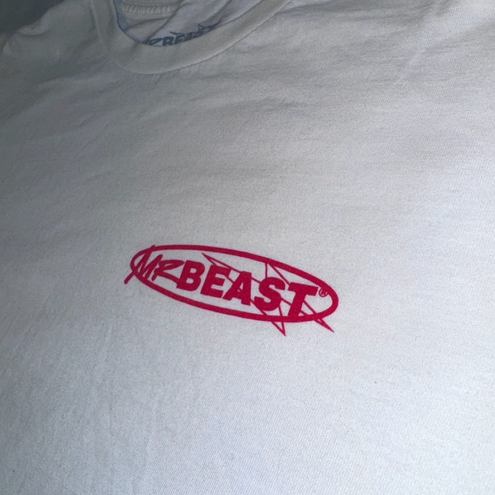 Vintage MR BEAST Limited Edition 100 Million Subscriber Long Sleeve Tee XL White Cotton Crew Neck Men Shirt Size US XL / EU 56 / 4 - 2 Thumbnail