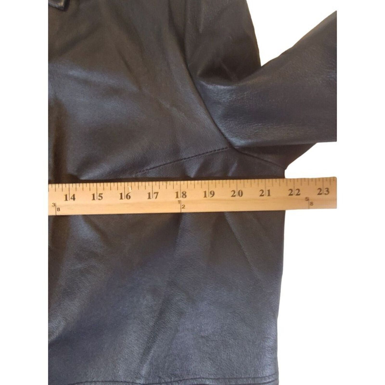 Leather B By BERNARDO Genuine Leather Jacket Womens Sz Large Black Size L / US 10 / IT 46 - 9 Thumbnail