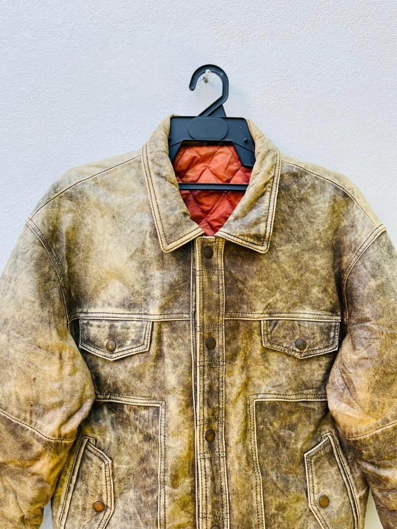Japanese Brand × Vintage Vintage Leather Jacket Designed Fashion Style Size US M / EU 48-50 / 2 - 2 Thumbnail