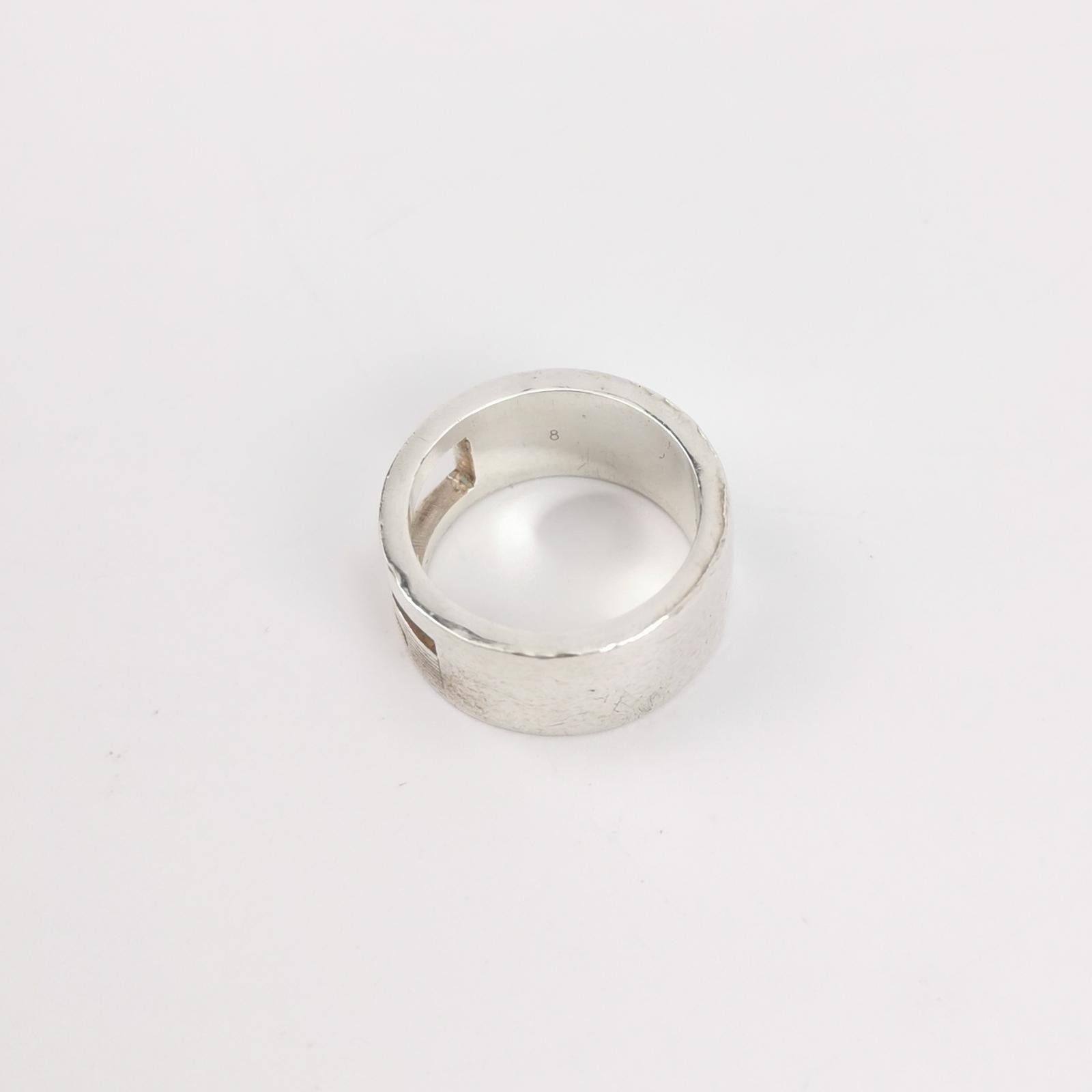 Gucci Gucci S925 Hollow G Logo Ring Size 9 -z2505 Size ONE SIZE - 3 Thumbnail