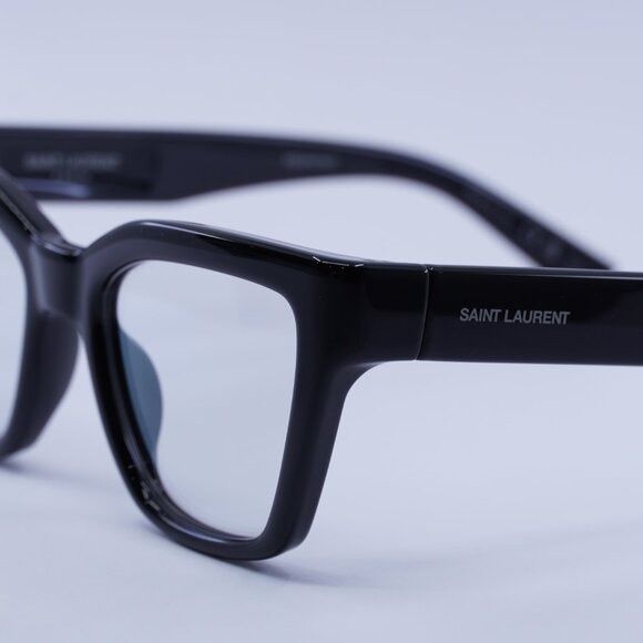 Saint Laurent Paris Saint Laurent SL641 006 Sunglasses Shiny Black Cat Eye Frame Size ONE SIZE - 9 Thumbnail