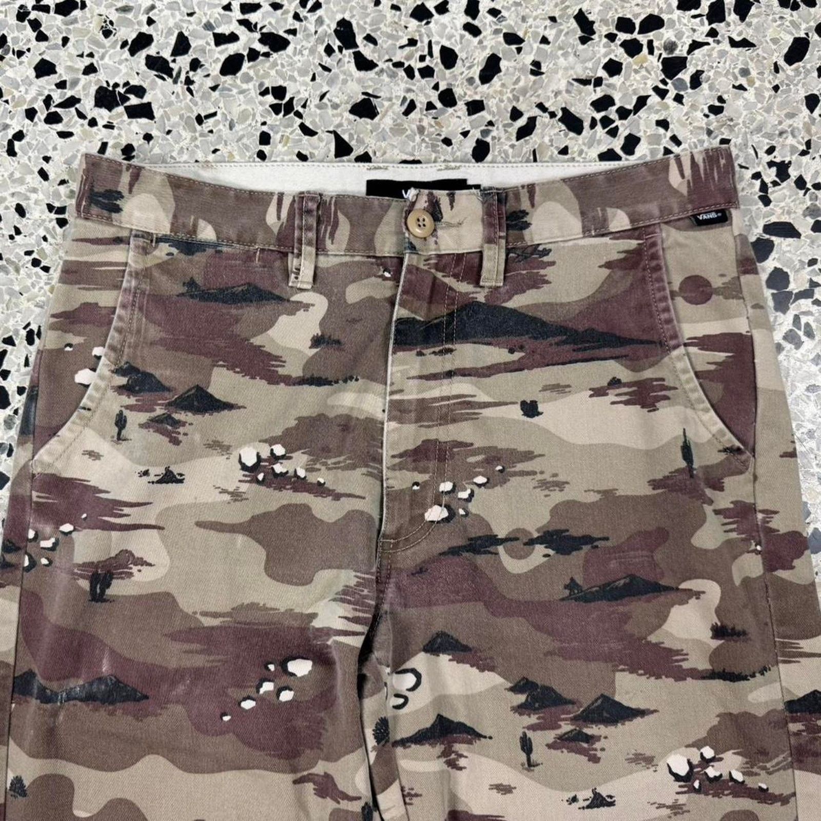 Vans × Vintage VINTAGE 90S Y2K VANS DESERT CAMO AOP PANTS: Size US 30 / EU 46 - 2 Thumbnail