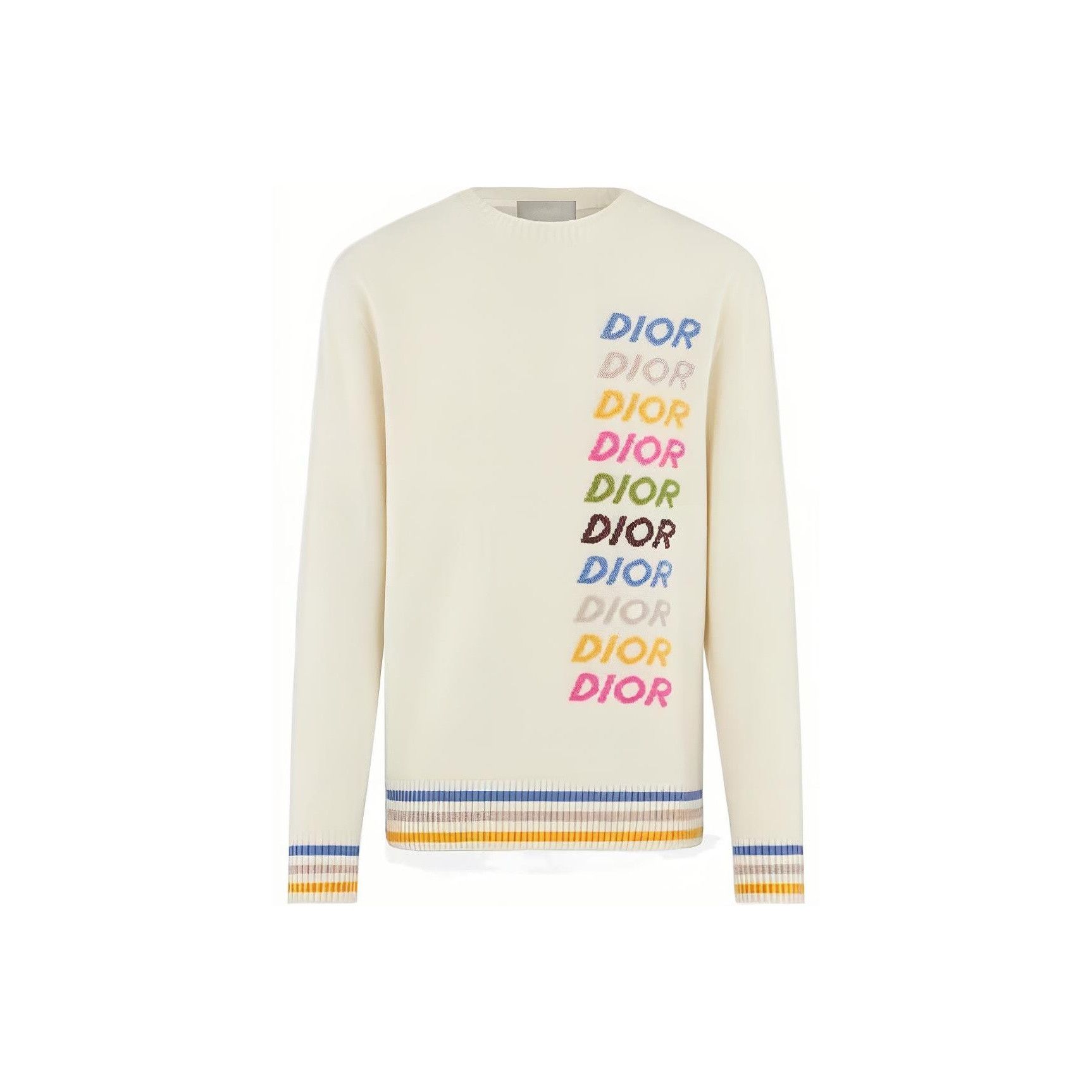 Dior Dior Multi-color Logo Embroidery Sweater Size L Size US L / EU 52-54 / 3 - 1 Thumbnail