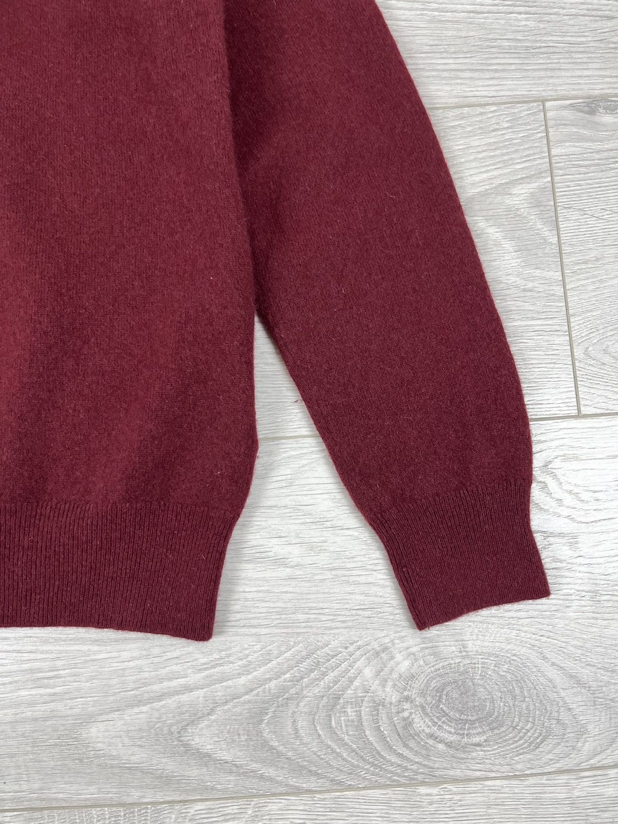 Polo Ralph Lauren Polo Ralph Lauren Quarter Zip Wool Bordo Sweater Size US M / EU 48-50 / 2 - 4 Thumbnail