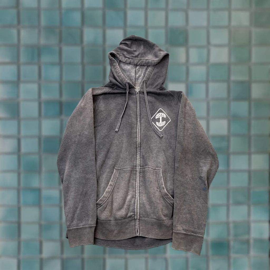 Neighborhood Oaklandish Hoodie Mens M Gray Full Zip Fleece Graphic Print Logo Pockets Neighbourhood Quality Goods Size US M / EU 48-50 / 2 - 1 Thumbnail