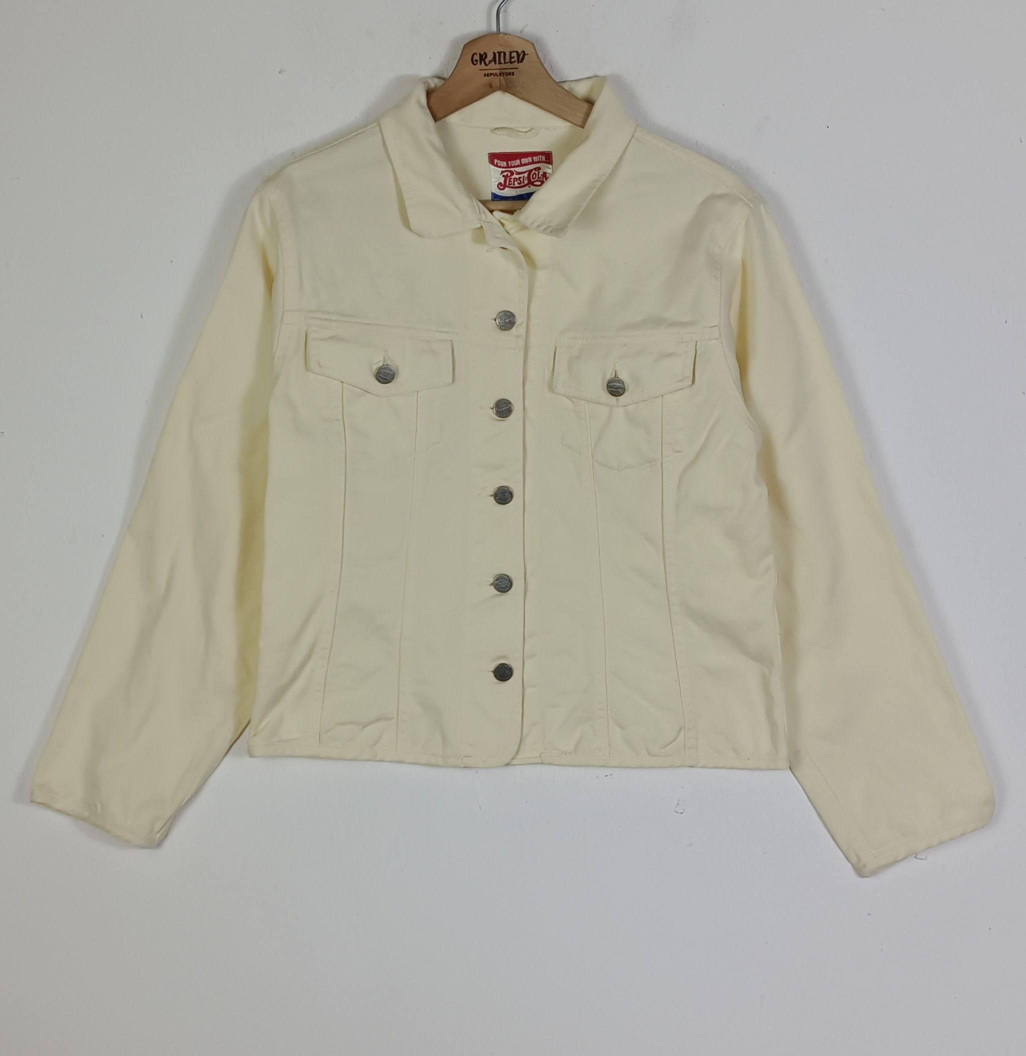 Coca Cola Vintage Pepsi Cola Denim Jacket Size S / US 4 / IT 40 - 1 Thumbnail