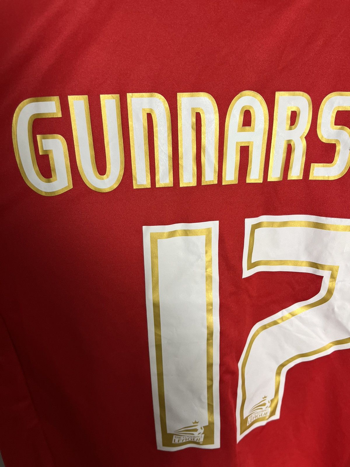 Gunnarson Cardiff city puma soccer jersey tshirt rare