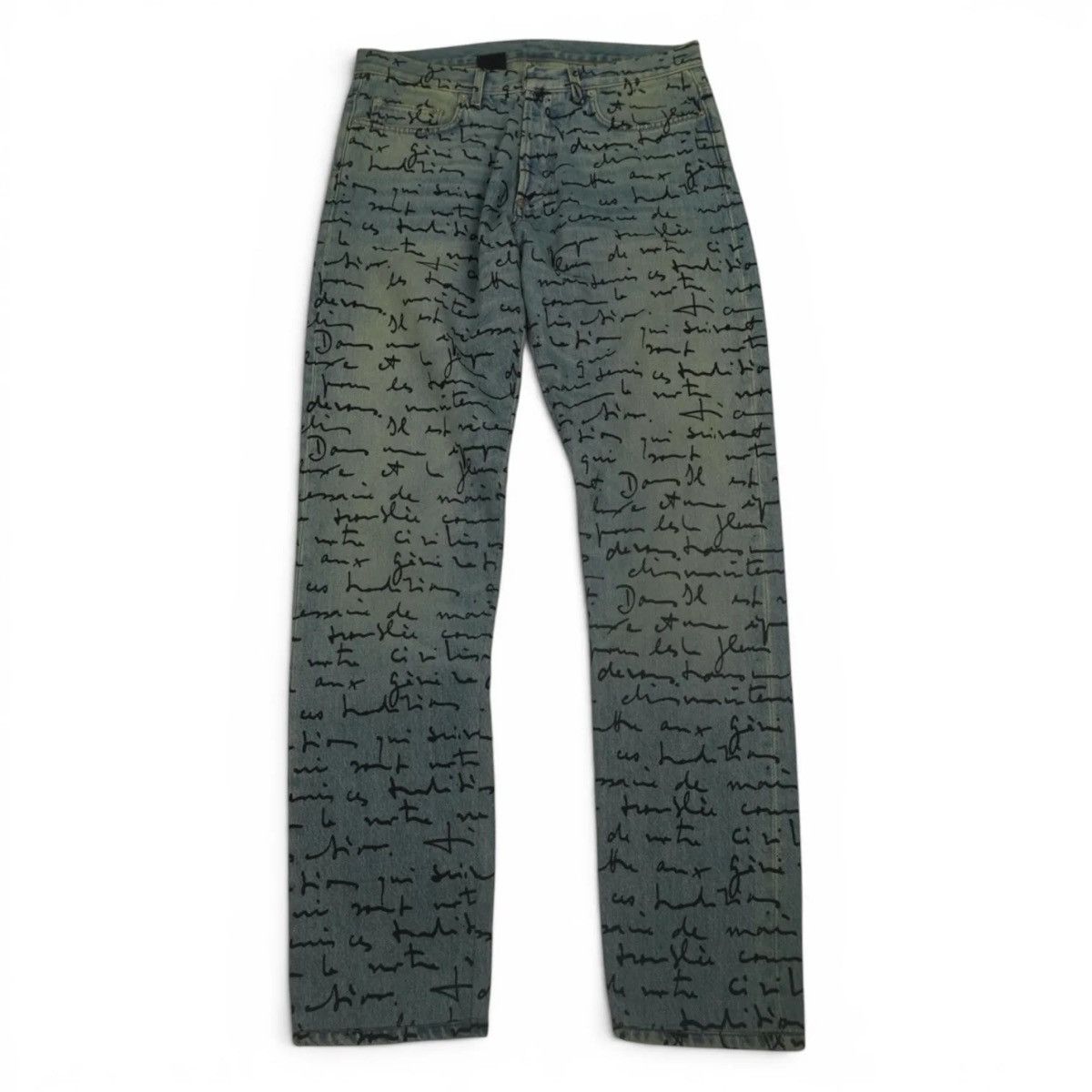 Dior S/S15 “Handwritten” Script Denim | Grailed