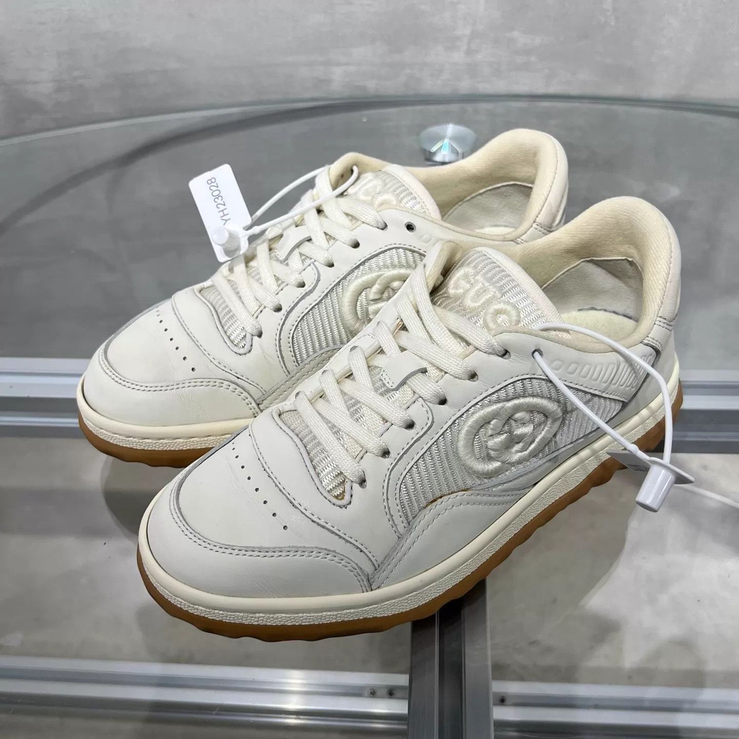 Gucci Gucci Women's White Sneakers MAC80 EUR34 Size US 4 / IT 34 - 2 Thumbnail