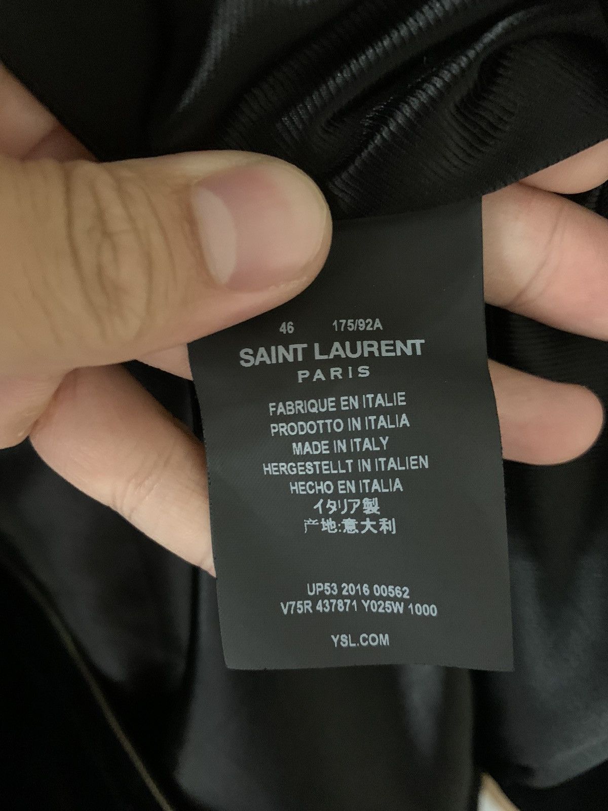 Saint Laurent Paris Saint Laurent 2016FW Black velvet jacket Size US S / EU 44-46 / 1 - 3 Thumbnail