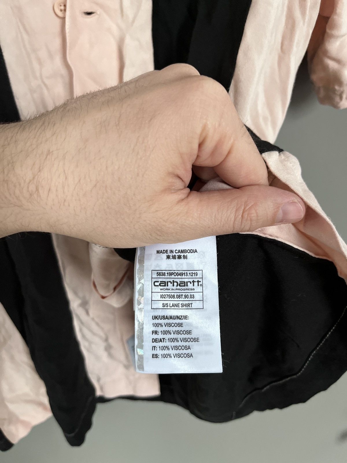 Carhartt Wip Carhartt WIP Lane Bowling Shirt Viscose Poplin Powdery Size US S / EU 44-46 / 1 - 8 Thumbnail
