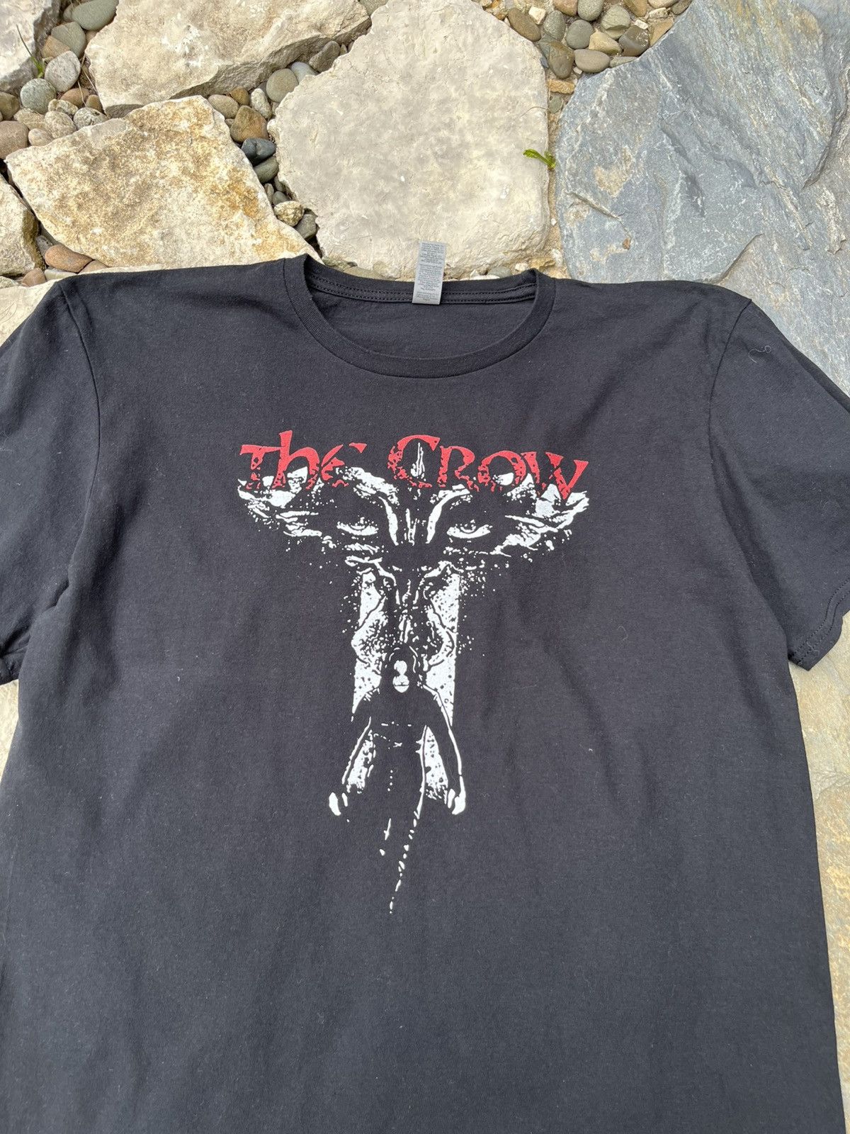 Band Tees × Vintage Vintage The Crow movie t-shirt logo y2k tee eyes Size US L / EU 52-54 / 3 - 3 Thumbnail