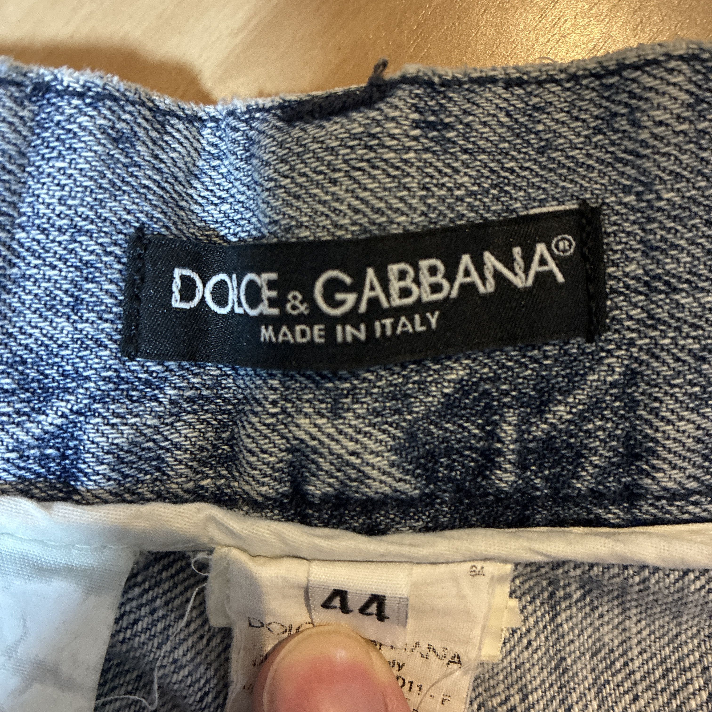 Dolce & Gabbana Dolce & Gabbana Y2K Distressed Low Rise Denim Jeans Size 44 Size US 28 / EU 44 - 8 Thumbnail