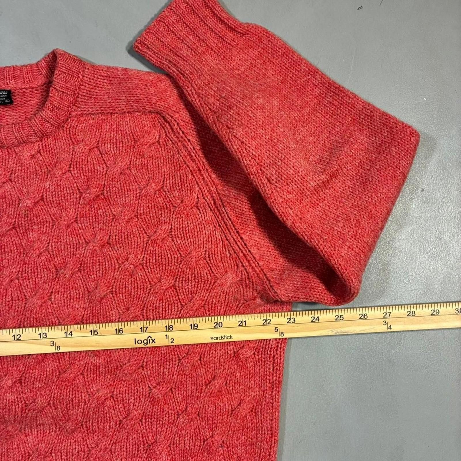 Brooks Brothers 1960s Brooks Brothers Salmon Scottish Wool Sweater Size US XL / EU 56 / 4 - 6 Thumbnail