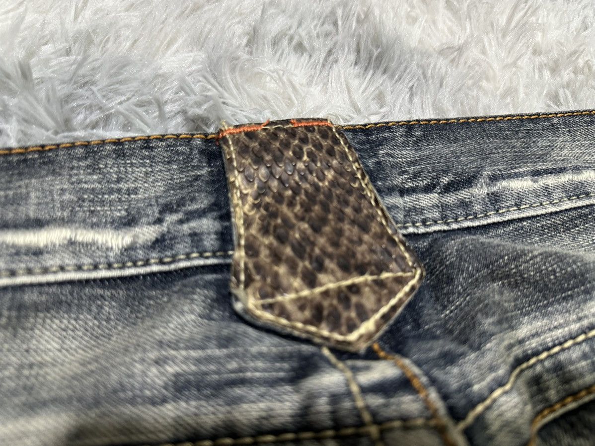 semanticdesign 🔥Sick Y2K Semantic Design Flared Denim Snakeskin Pocket Size US 30 / EU 46 - 13 Thumbnail