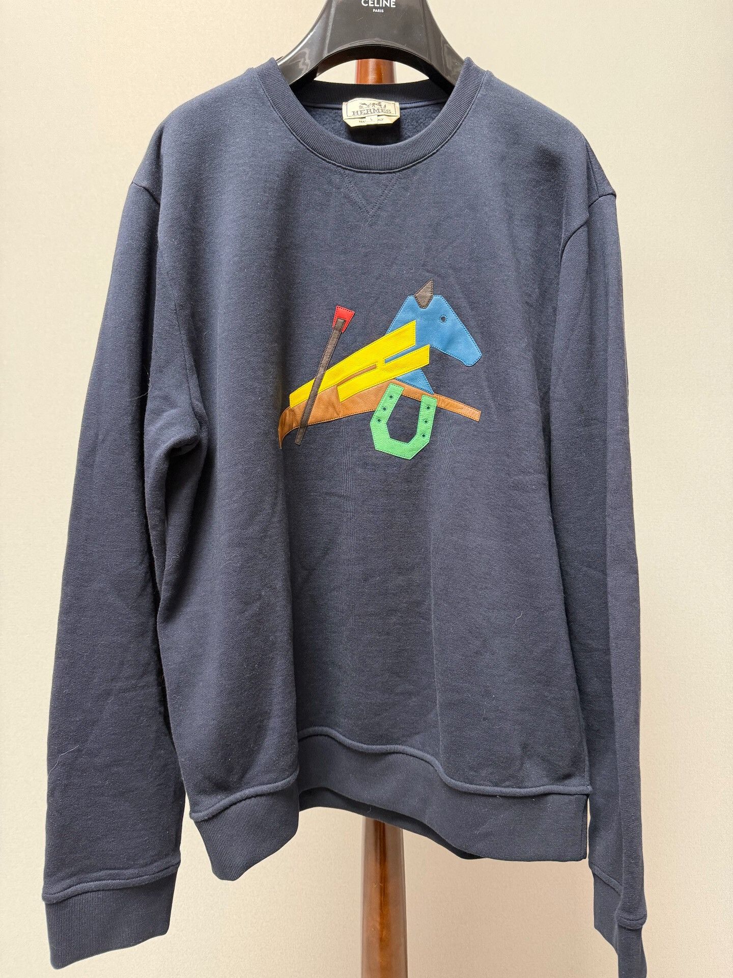 Hermes Hermes Patchwork Pony Sweatshirt Size US L / EU 52-54 / 3 - 1 Thumbnail