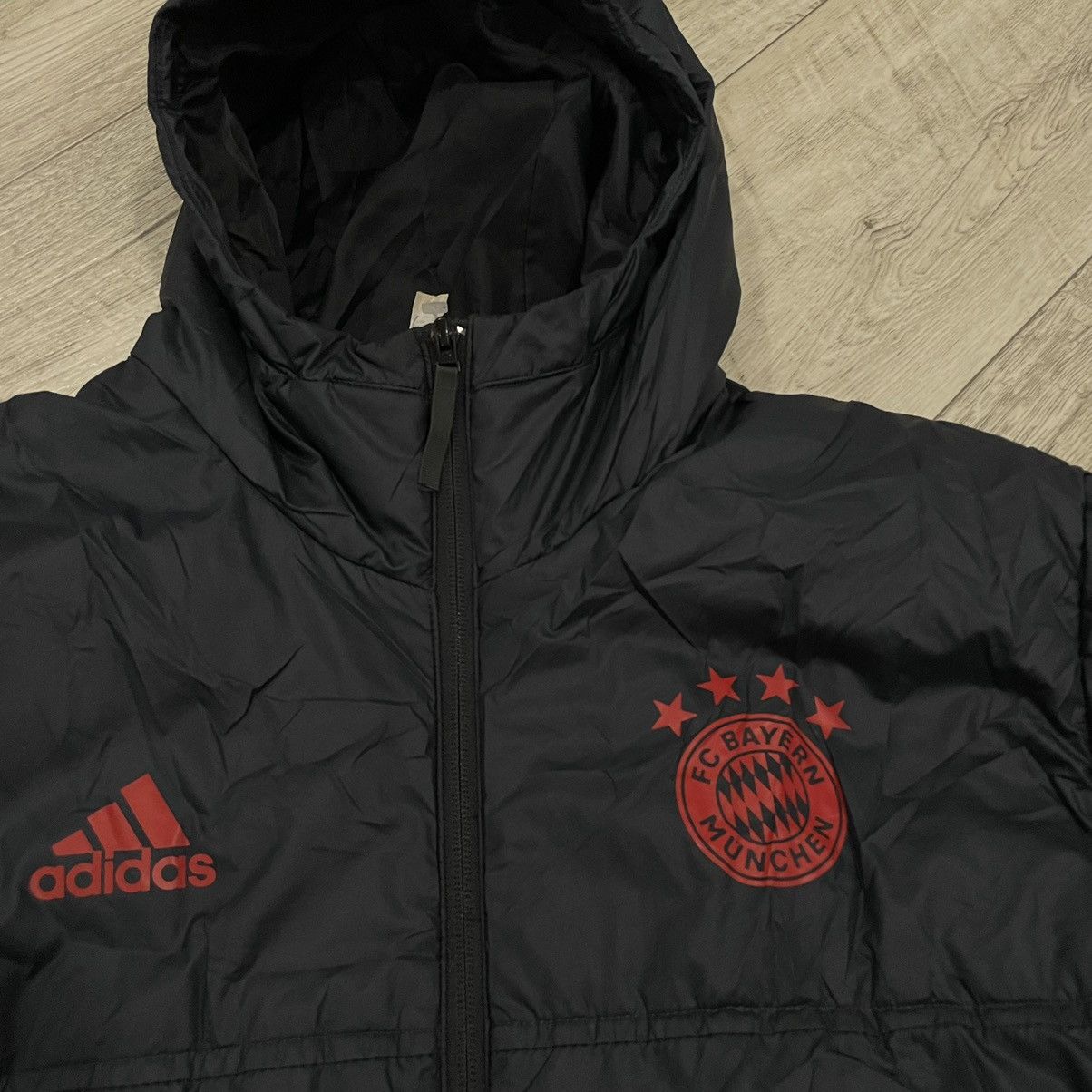 Adidas × Vintage Adidas Bayer München Jacket Socer Track Puffer Training coat Size US XL / EU 56 / 4 - 2 Thumbnail