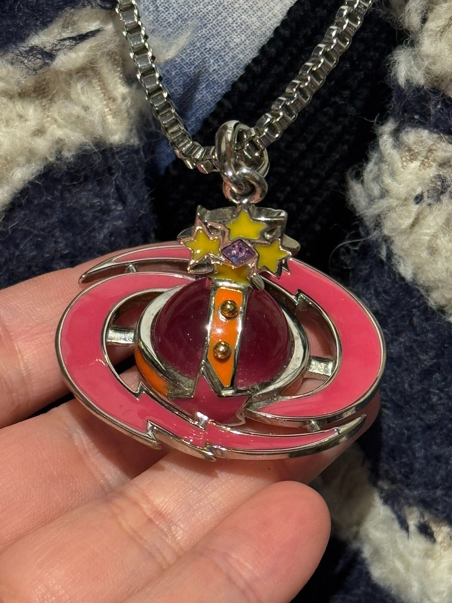 Vivienne Westwood vivienne westwood orb necklace with stars Size ONE SIZE - 1 Thumbnail