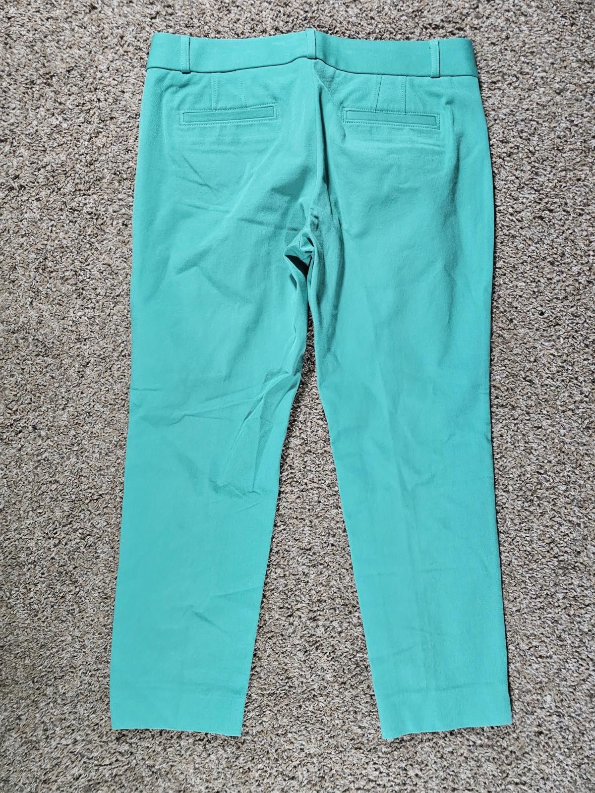 Banana Republic Banana Republic Sloan Green Cropped Pants Size 8 Petite Size 30" / US 8 / IT 44 - 6 Thumbnail