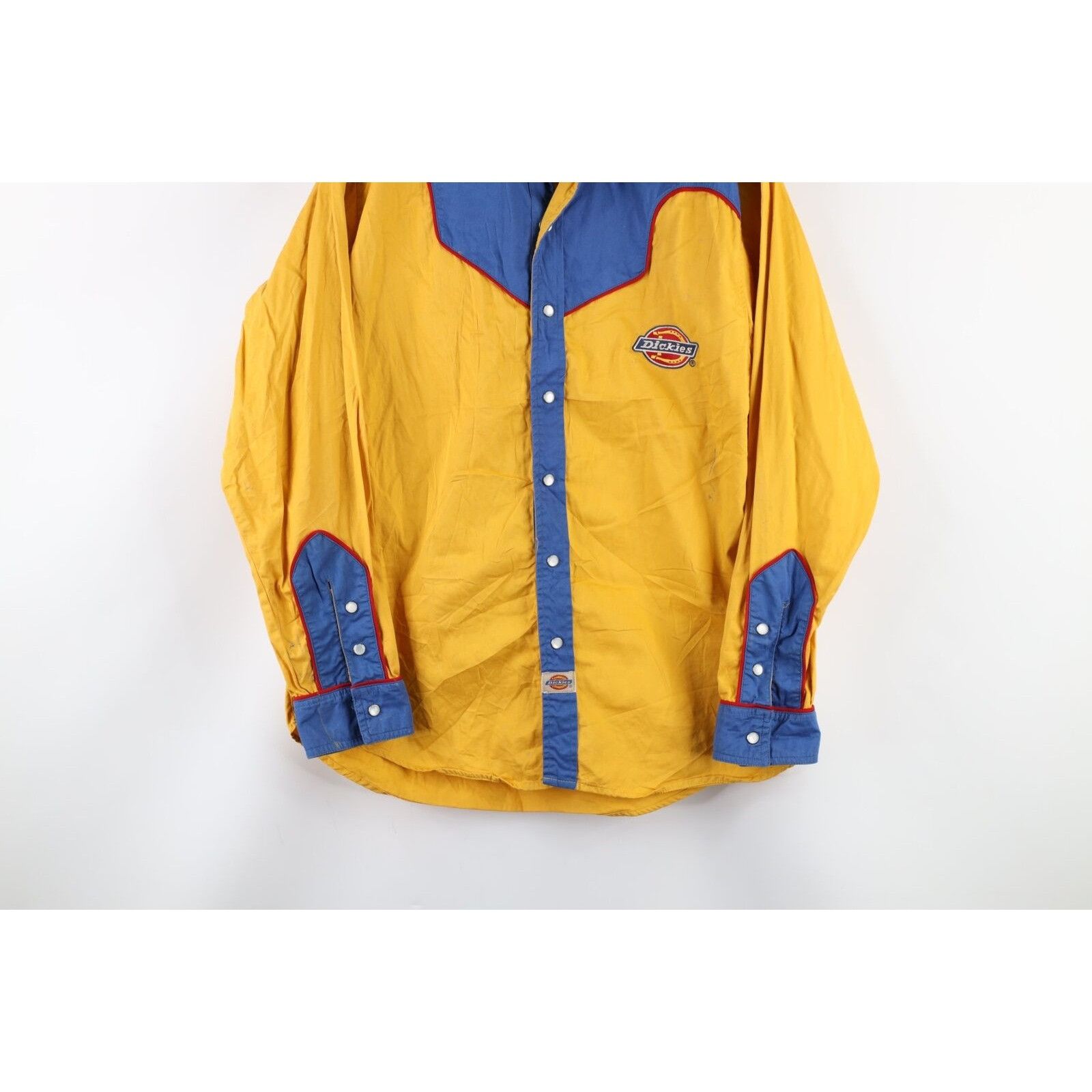 Dickies × Vintage Vintage Dickies Distressed Western Pearl Snap Button Shirt Size US M / EU 48-50 / 2 - 3 Thumbnail