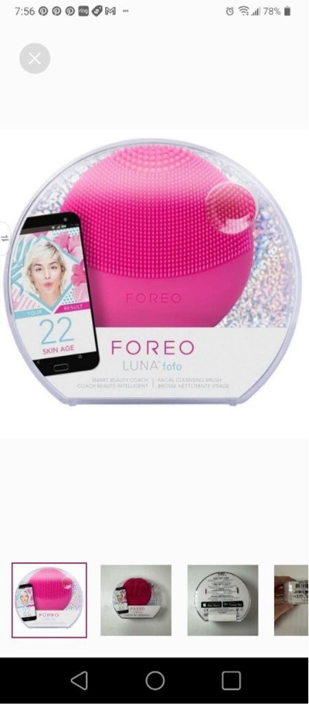 Lunya Foreo Sweden LUNA fofo Smart Facial Cleansing Brush NIP Size ONE SIZE - 1 Thumbnail