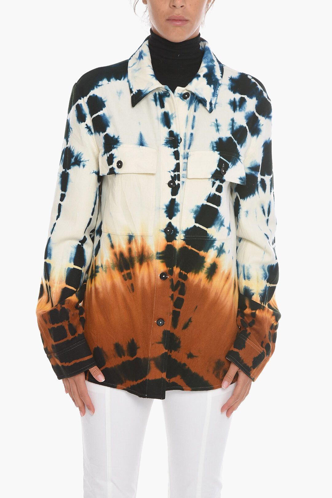 image of Jil Sander O1Dk11S0124 Shirt In Multicolor, Women's (Size Small)
