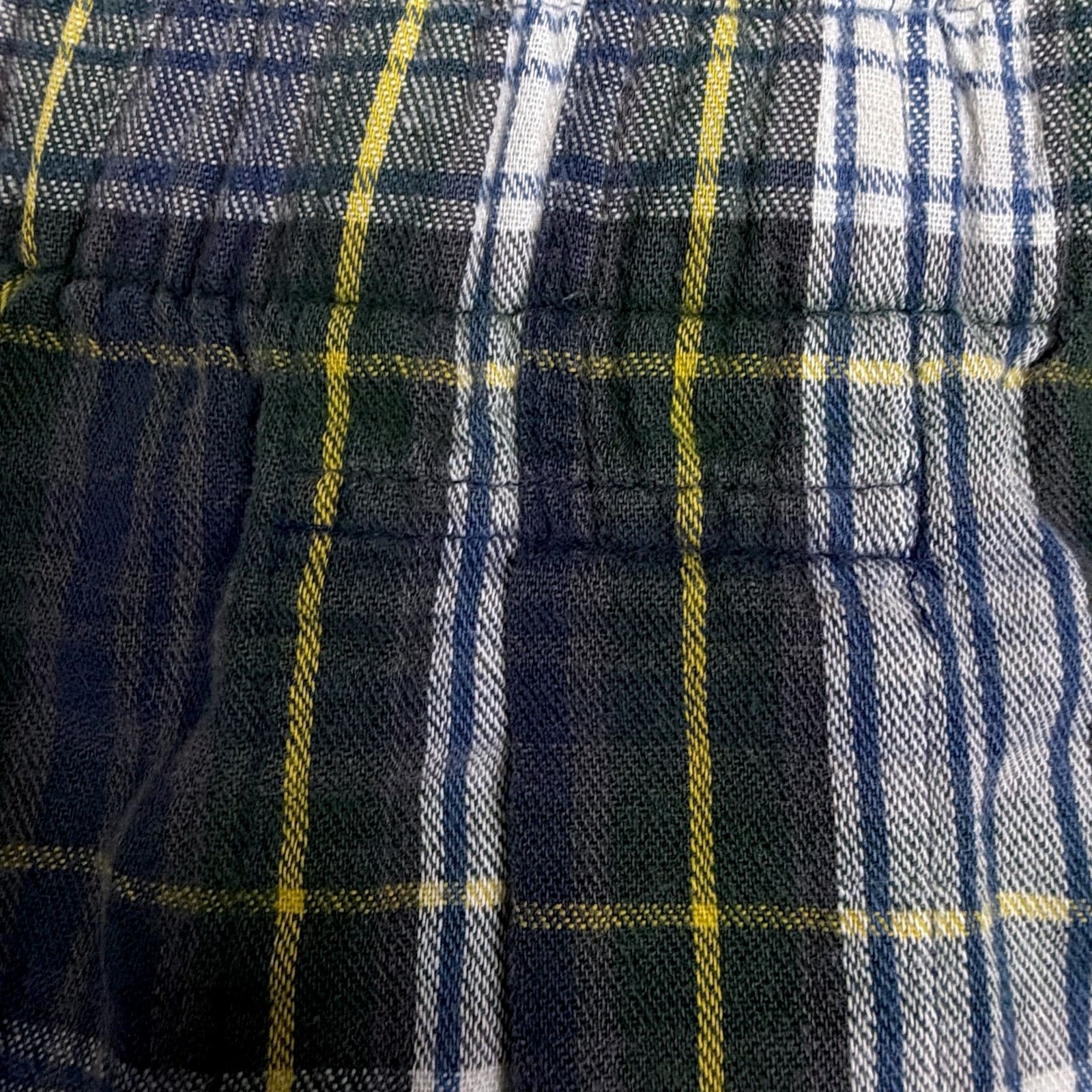 L.L. Bean Vintage 90s LL Bean Gren Plaid Flannel Boxers Shorts 42 XL Size US 42 / EU 58 - 4 Thumbnail