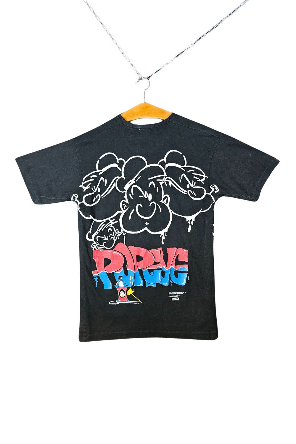 Vintage 1994 Popeye “Graffiti/Drip” Tee - Single Stitch Size US L / EU 52-54 / 3 - 2 Thumbnail