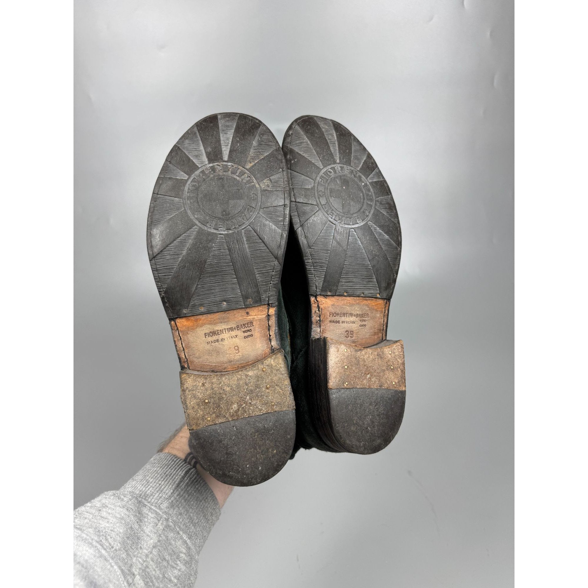 Fiorentini + Baker Florentini + Baker Distressed Suede Ankle Boots (Y1175) Size US 6.5 / EU 39-40 - 11 Thumbnail
