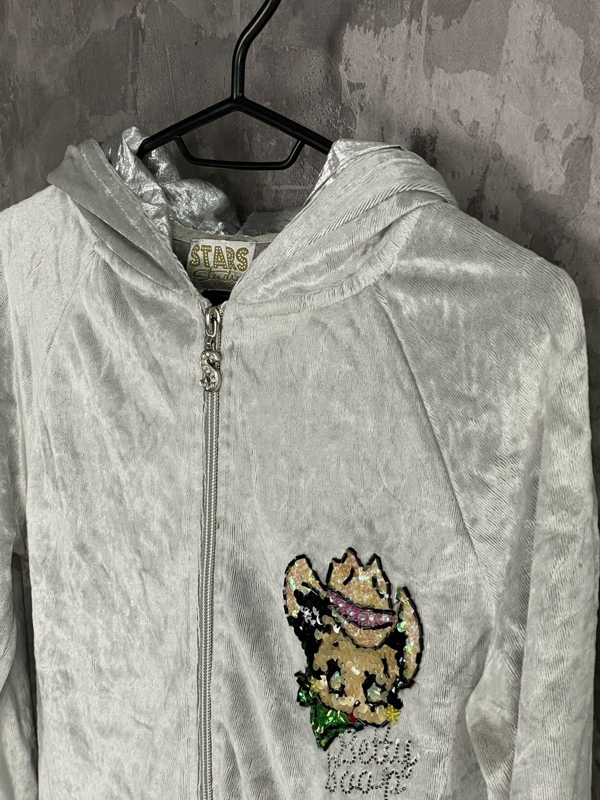 Hysteric Glamour Vintage Y2K Velour Glam Betty Boop Zip Hoodie Size M / US 6-8 / IT 42-44 - 10 Thumbnail