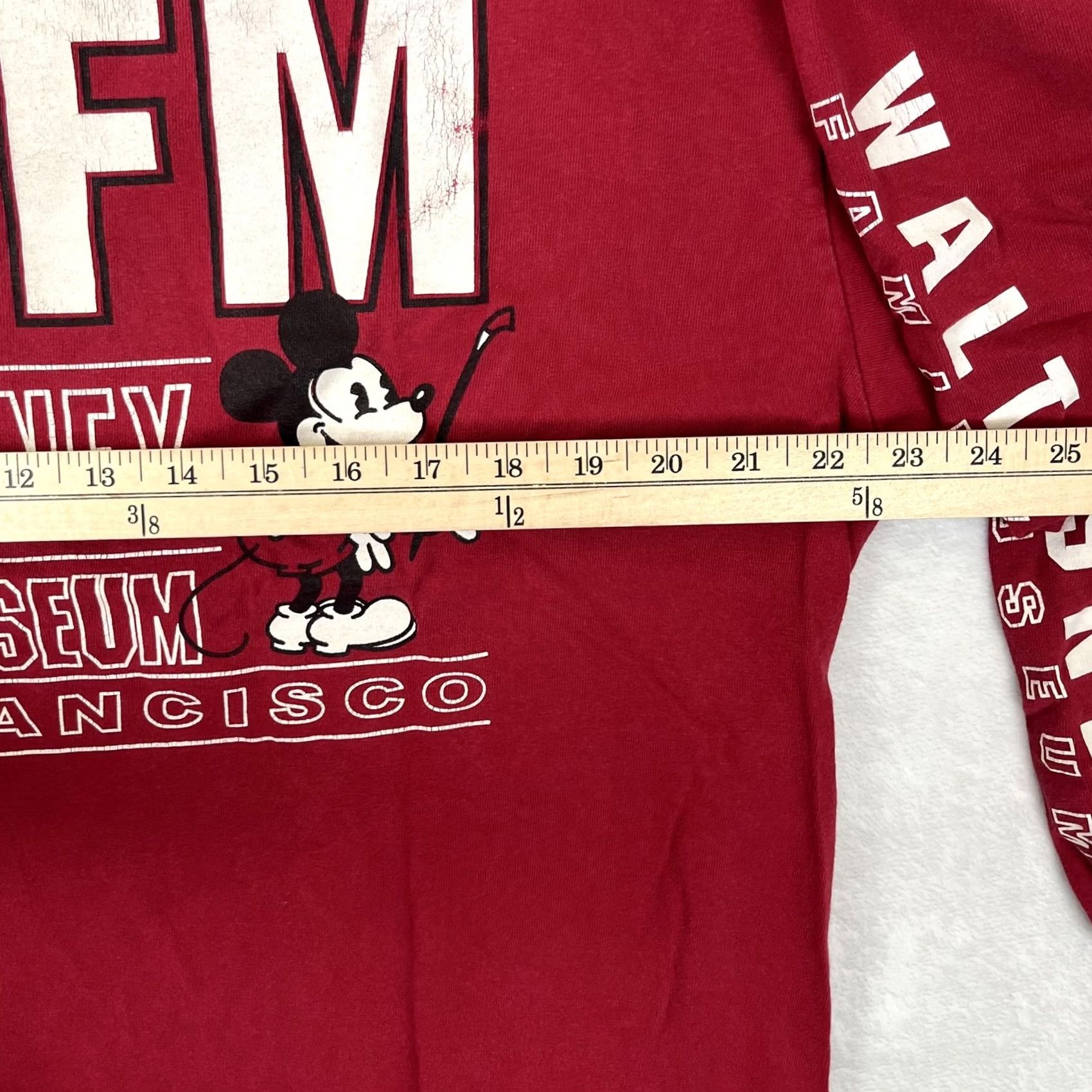 Disney VINTAGE Walt Disney Family Museum Long Sleeve T-Shirt Mens XL Red Mickey Size US XL / EU 56 / 4 - 6 Thumbnail