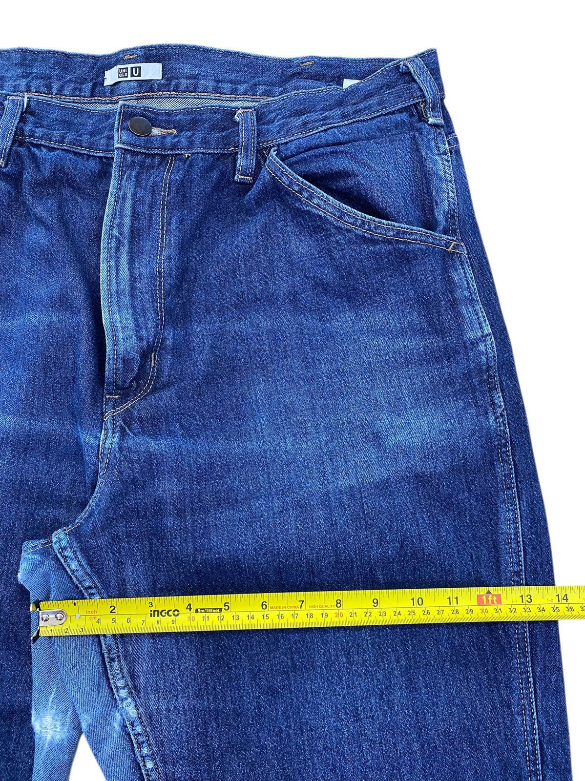 Uniqlo Uniqlo Blue Wash Denim Style Baggy Jeans Size US 38 / EU 54 - 7 Thumbnail