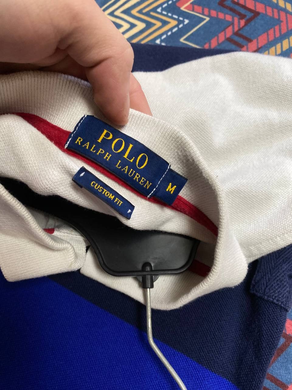 Polo Ralph Lauren × Vintage Polo Ralph Lauren Striped Pony Logo Polo Collared Shirt Size US M / EU 48-50 / 2 - 2 Thumbnail