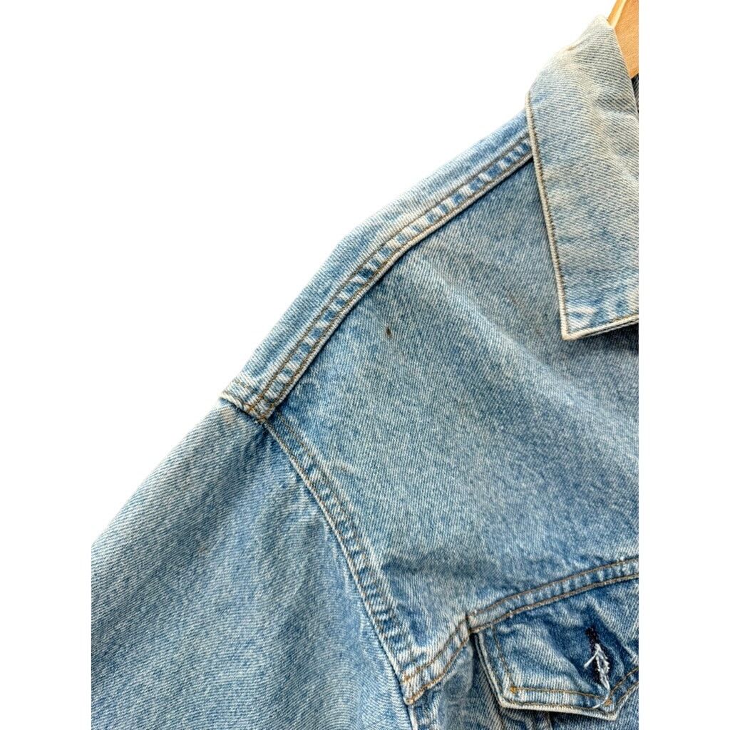 Levi's × Vintage Vintage Levi's Men's Distressed Denim Trucker Jacket Size US L / EU 52-54 / 3 - 6 Thumbnail