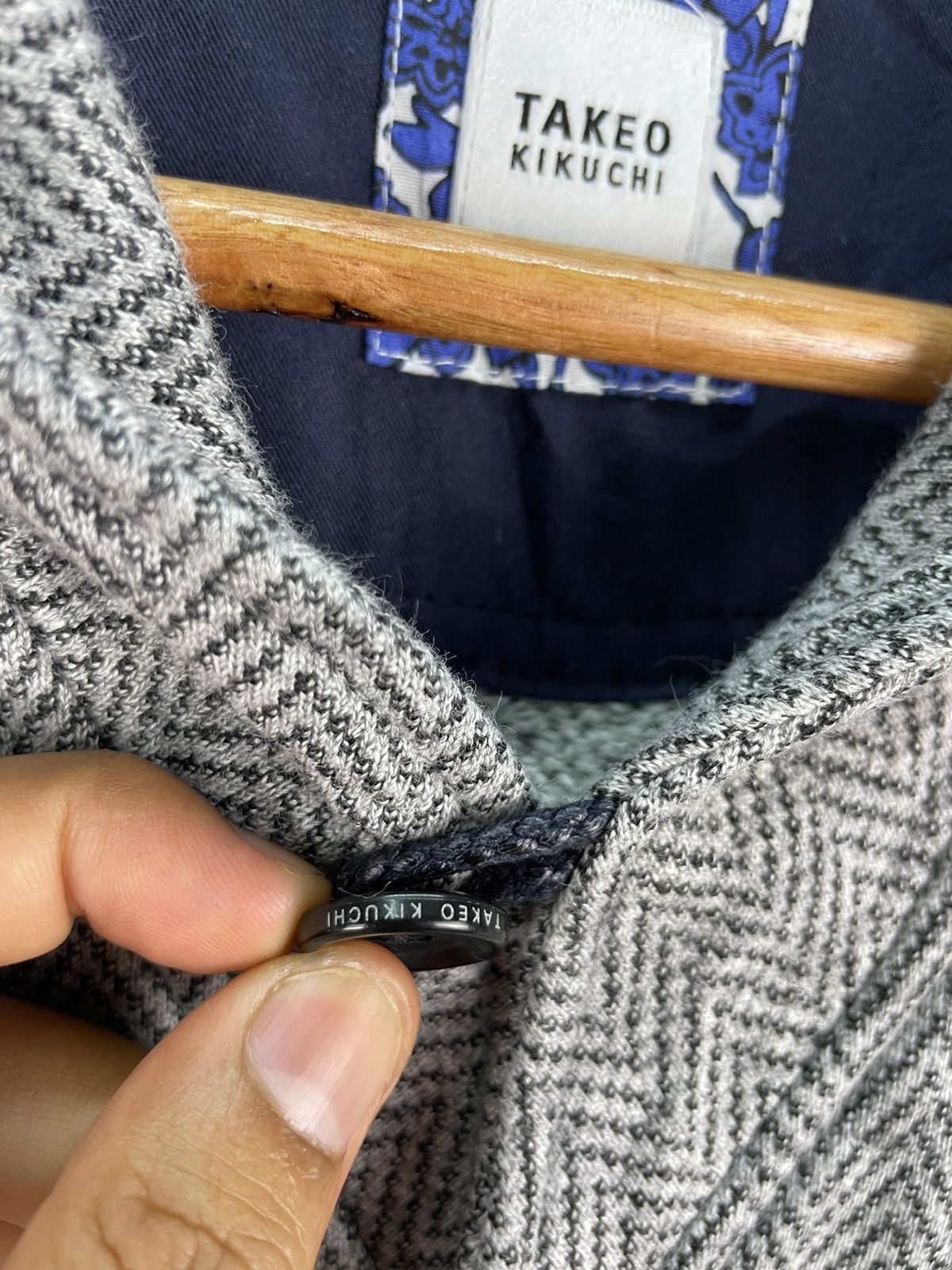 Issey Miyake Vintage Takeo Kikuchi Issey Miyake Jacket Hooded Button Size US M / EU 48-50 / 2 - 5 Thumbnail