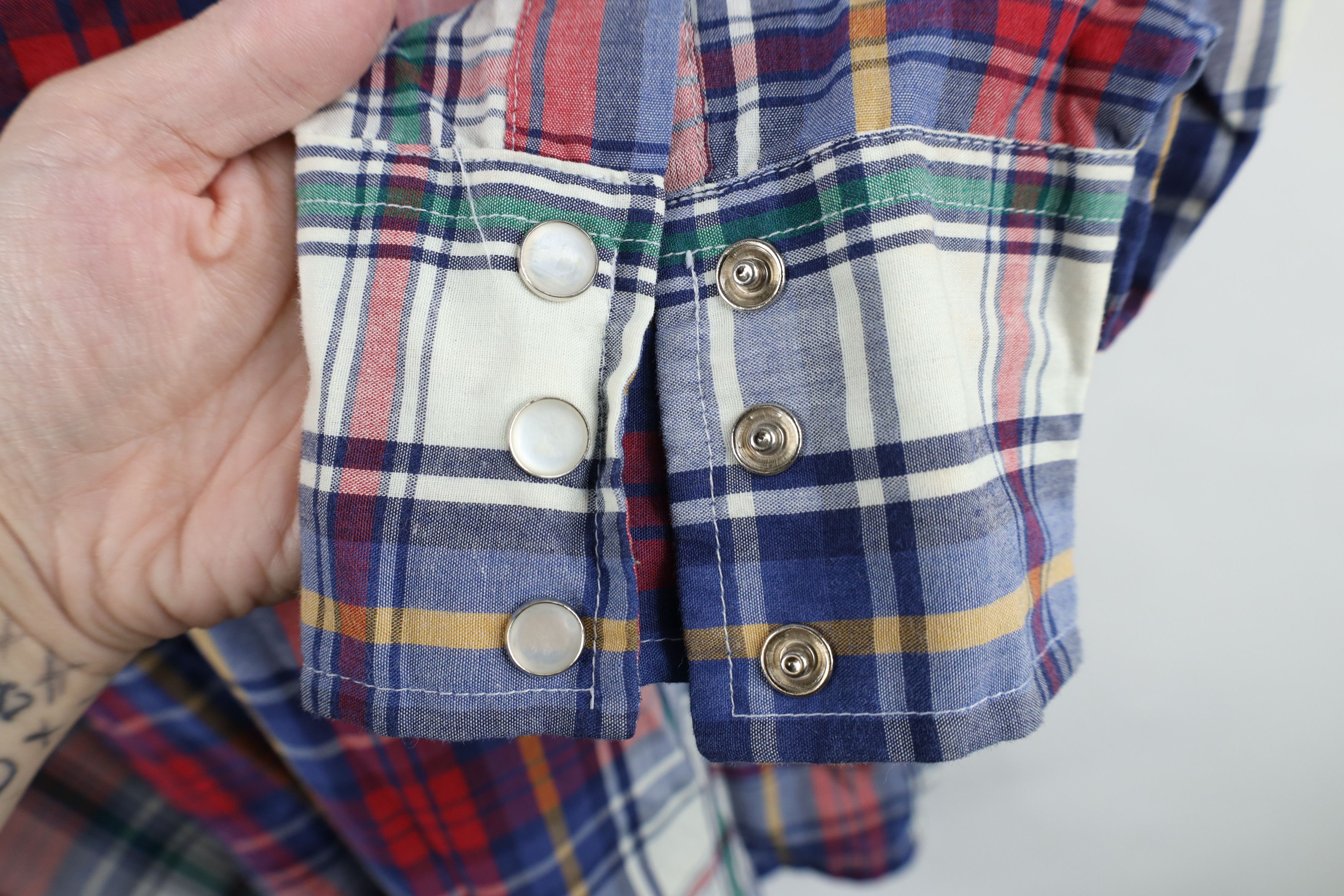 Vintage Vintage 70s Streetwear Western Rodeo Snap Button Shirt Size US XXL / EU 58 / 5 - 5 Thumbnail