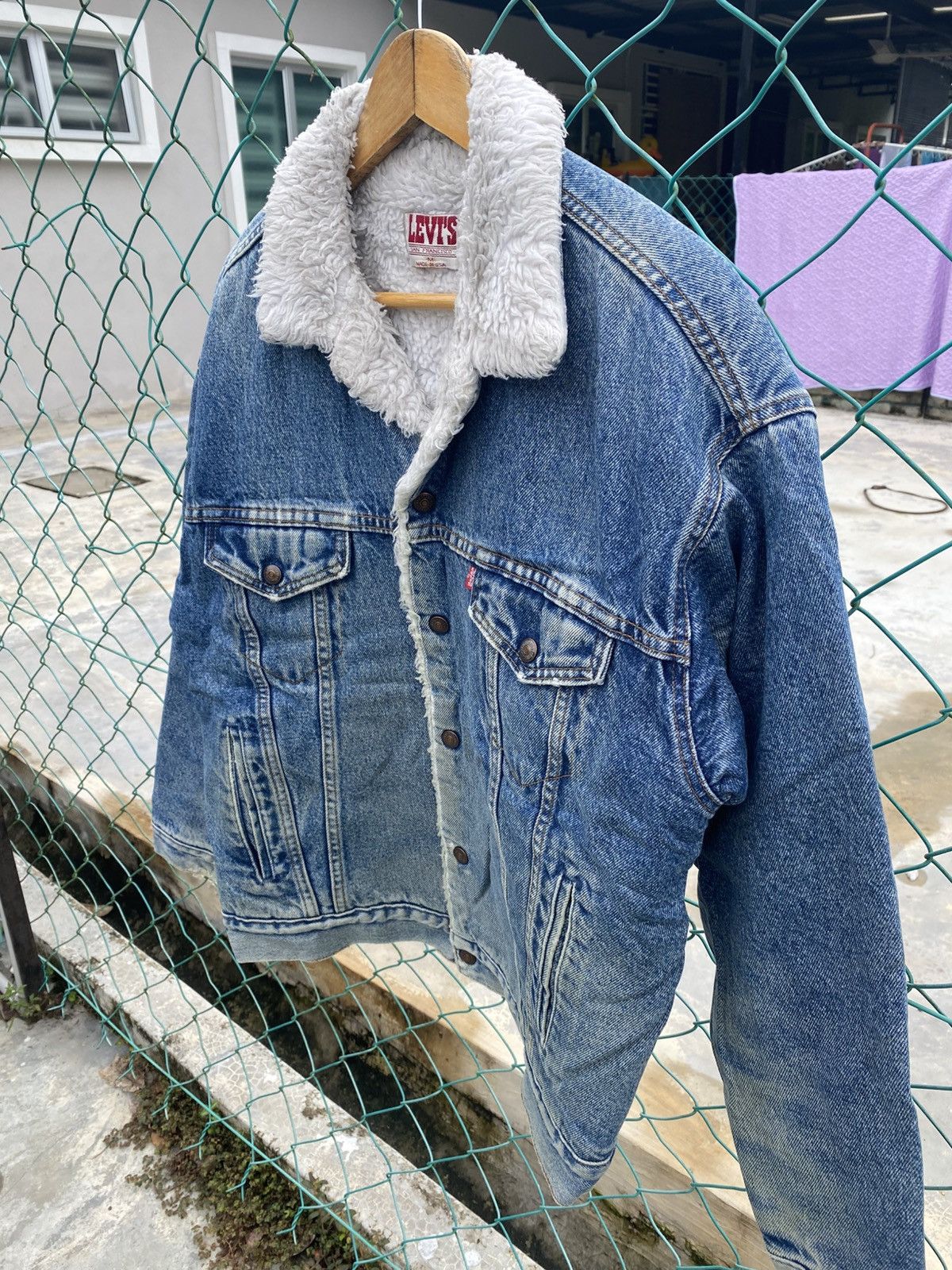 Levi's Vintage 90s Levis sherpa denim jacket Size US M / EU 48-50 / 2 - 4 Thumbnail