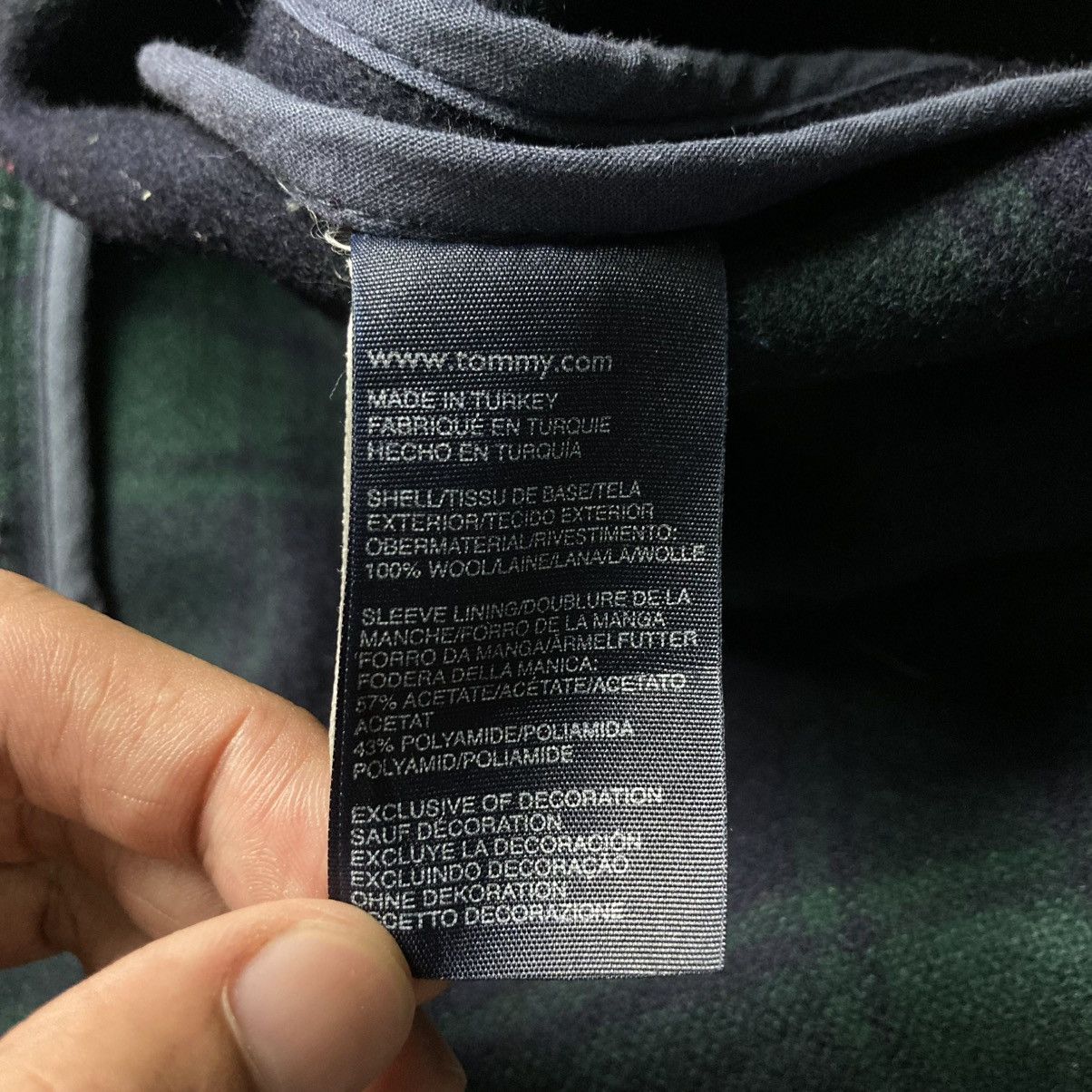 Tommy Hilfiger TOMMY HILFIGER DUFFLE COAT WOOL JACKET Size US L / EU 52-54 / 3 - 15 Thumbnail