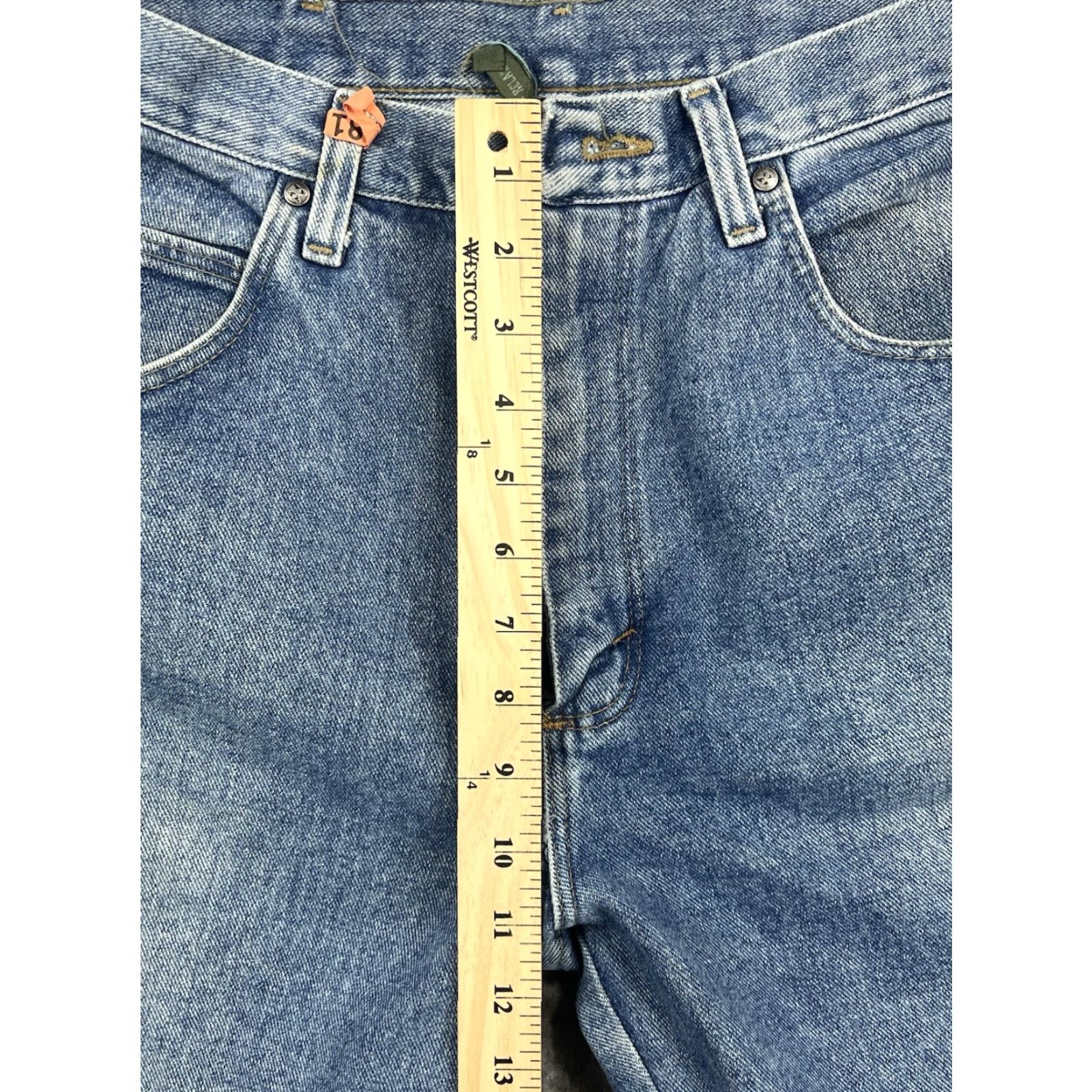 Denime VINTAGE Twenty X Jeans Men's Blue Light Wash Relaxed Fit 34x34 Denim Cotton Cowboy Western Rancher Workwear 34in Inseam Mens Size US 34 / EU 50 - 4 Thumbnail