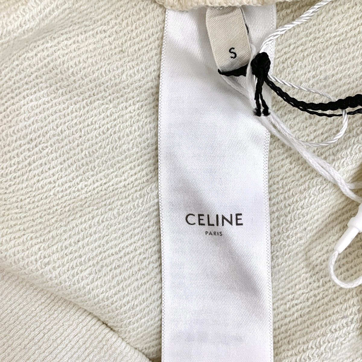 Celine Celine 22 Collection Beige Logo Printed Sweatshirt K26WX Size S / US 4 / IT 40 - 7 Thumbnail