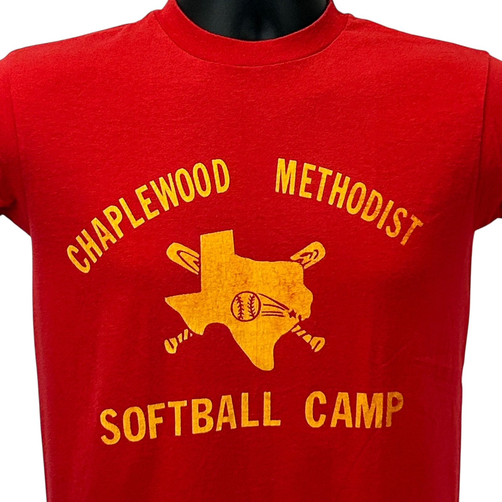 Hanes Vintage Chapelwood Methodist Softball Camp T Shirt Mens S Size US S / EU 44-46 / 1 - 1 Thumbnail