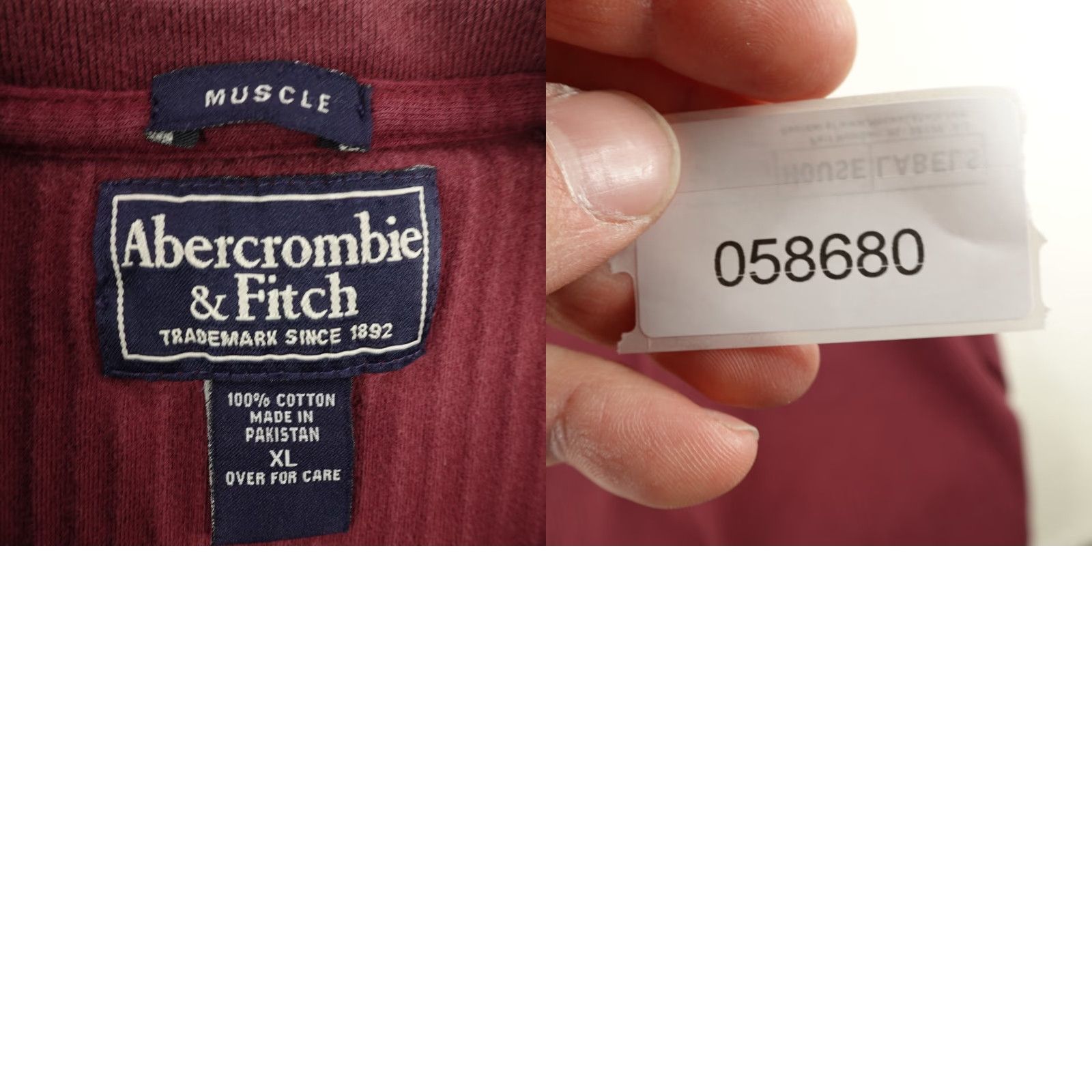 Abercrombie & Fitch VINTAGE Abercrombie & Fitch Shirt Mens XL Red Thermal V-Neck Knit T-Shirt Outdoor Preppy 90s Mens Size US XL / EU 56 / 4 - 8 Thumbnail