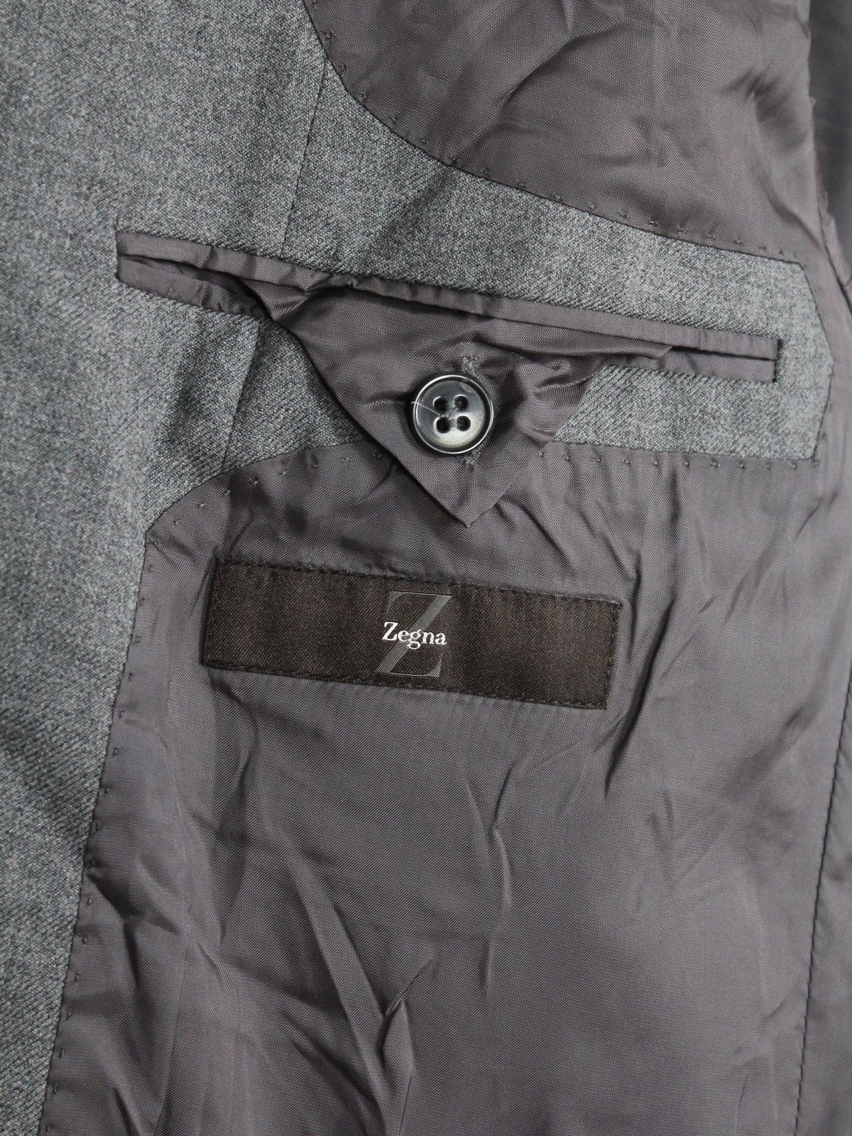 Ermenegildo Zegna × Z Zegna Ermenegildo Zegna Mens Grey City Blazer 52R Size 52R - 6 Thumbnail