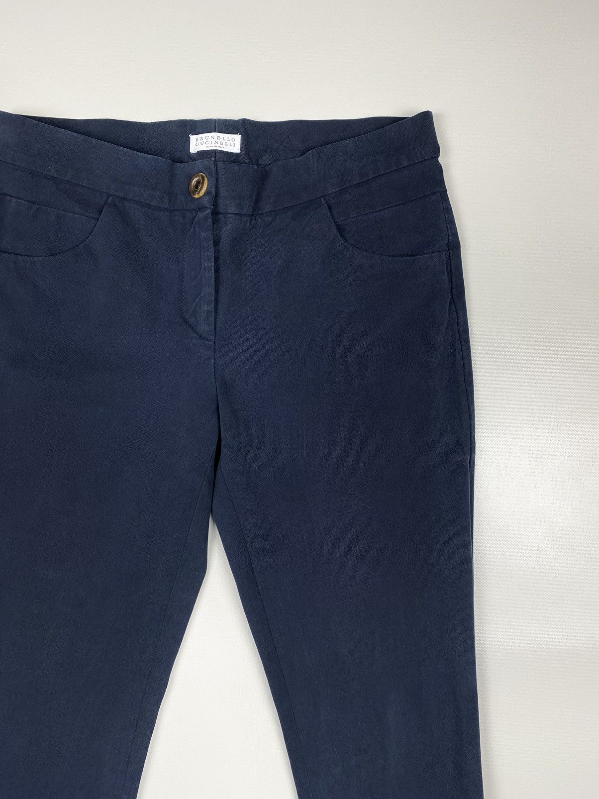 Brunello Cucinelli Brunello Cucinelli Women’s Cotton Trousers Pants Size 28" / US 6 / IT 42 - 6 Thumbnail