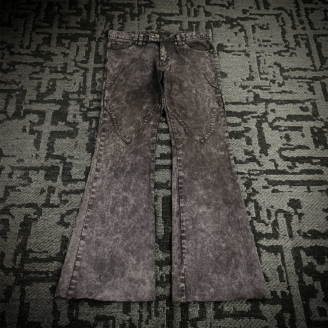 Semantic Design Tie Dye Flared Pants