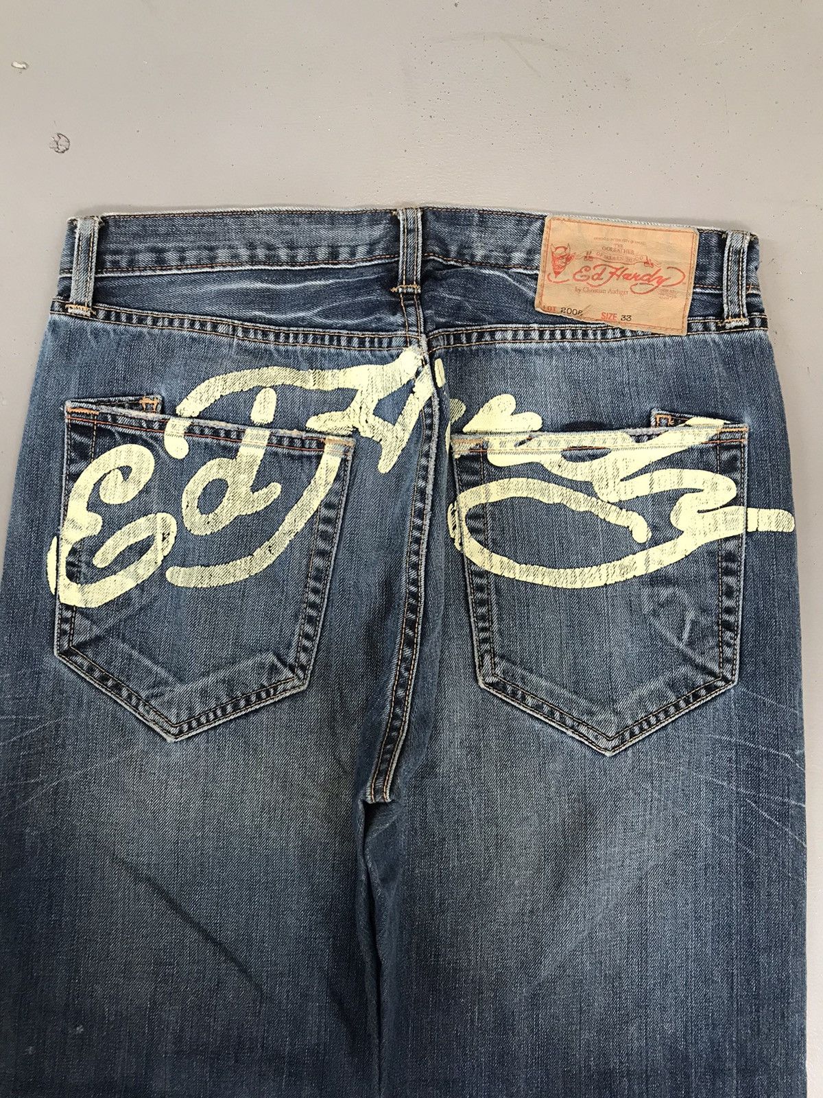 Ed Hardy × Vintage Vintage Ed hardy printed denim Size US 33 - 11 Thumbnail