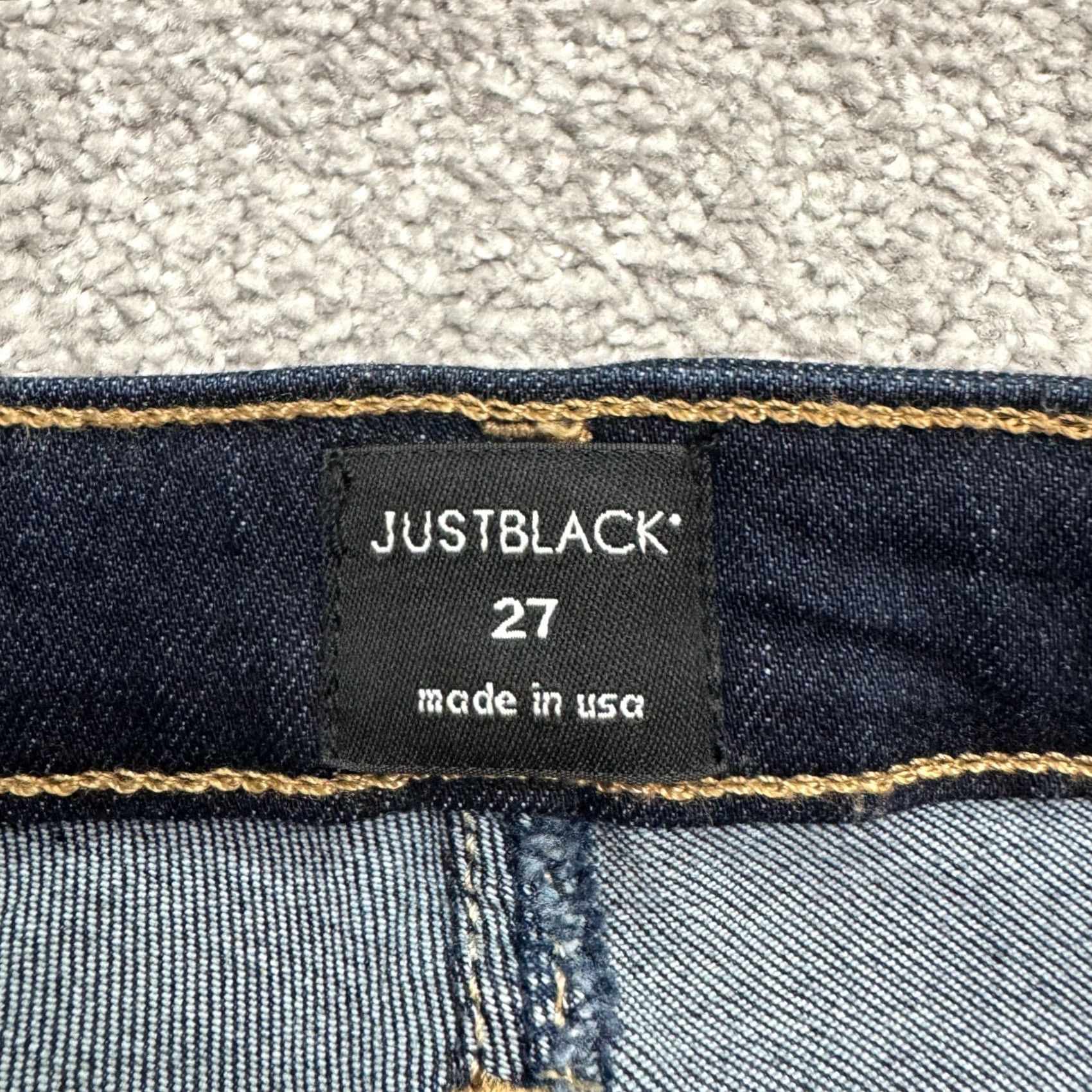 Denime JUST BLACK Jeans Women 27 Blue Dark Wash Mid Rise Skinny Denim 5-Pocket Jeans Size 27" / US 4 / IT 40 - 7 Thumbnail