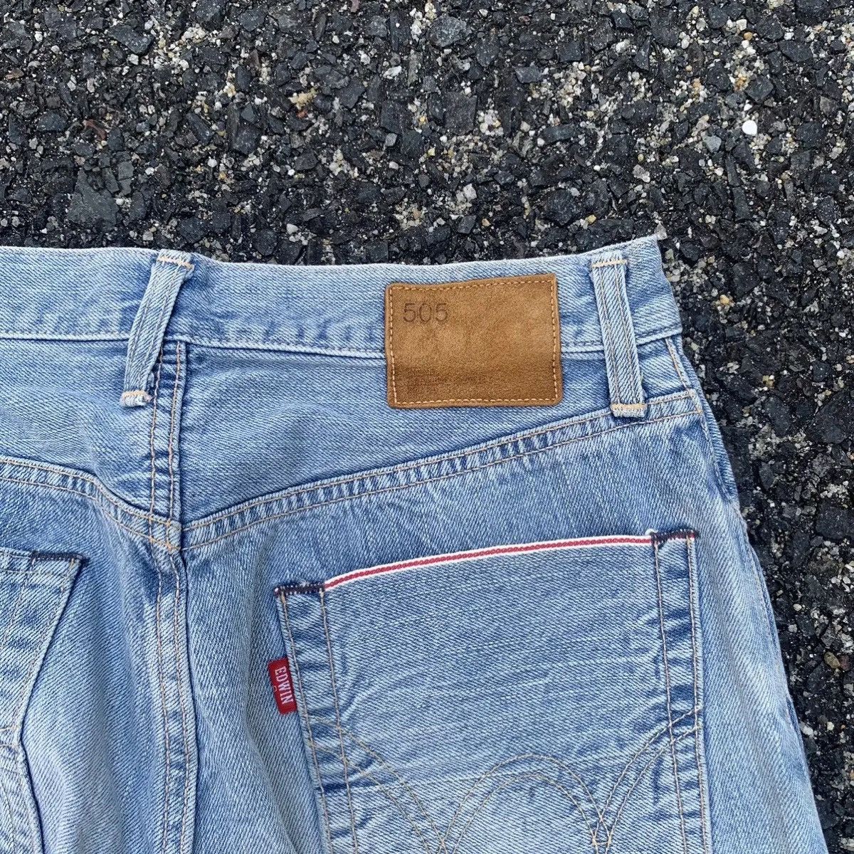 Self Edge 💥 REDLINE 💥 Vintage Edwin 505 Jeans Light Wash Denim Pants Size US 29 - 13 Thumbnail