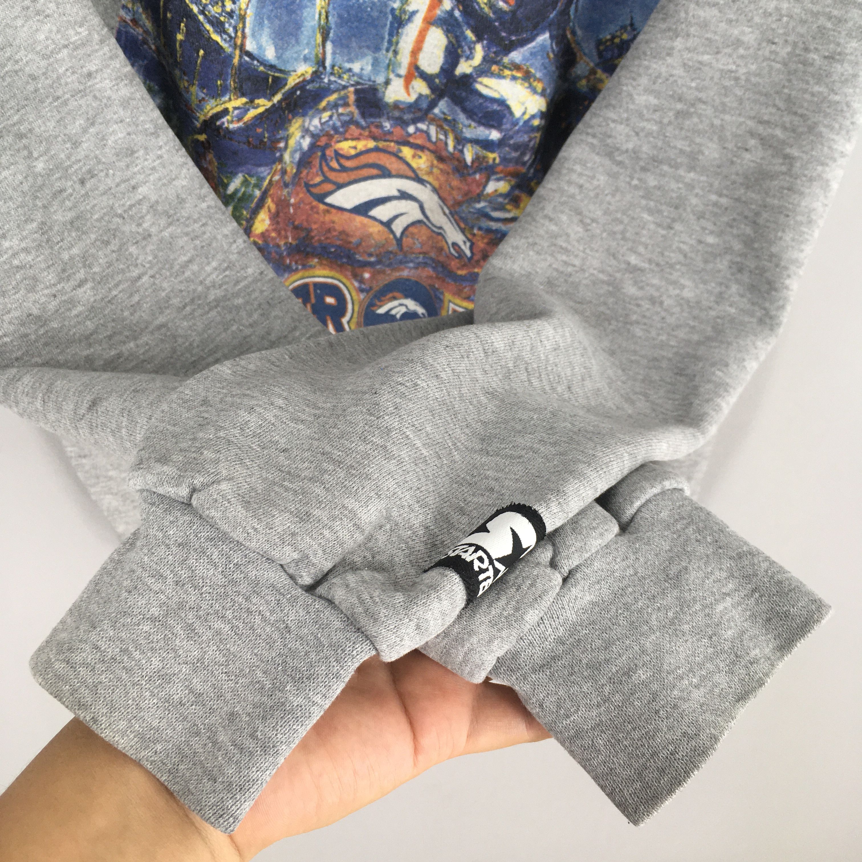 NFL × Starter × Vintage Vintage Denver Broncos Rugby NFL Gray Sweater Medium Size US M / EU 48-50 / 2 - 4 Thumbnail
